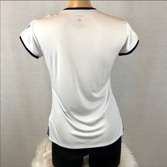 NWT Adidas Short Sleeve Tee With Three Stripes - Picture 4 of 6